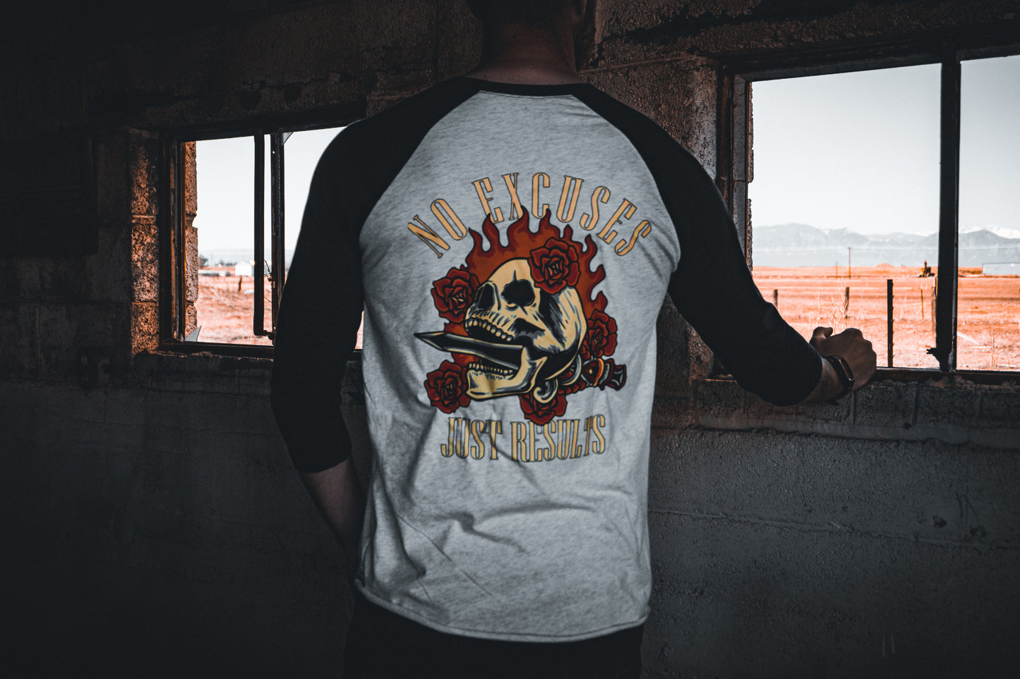 No Excuses Just Results 3/4 Sleeve