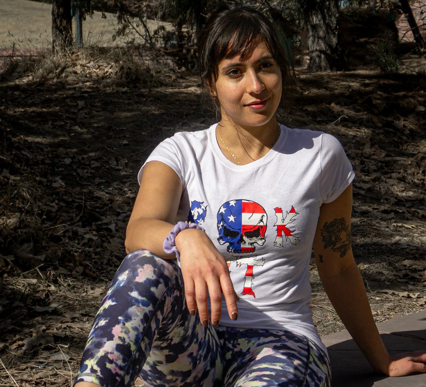 Womens  Black & White Shirt