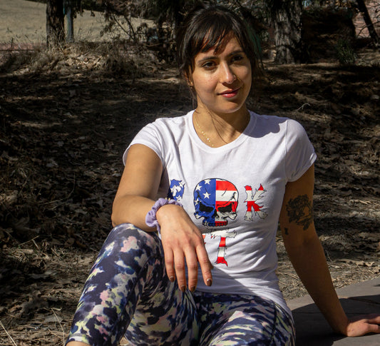 Womens  Black & White Shirt